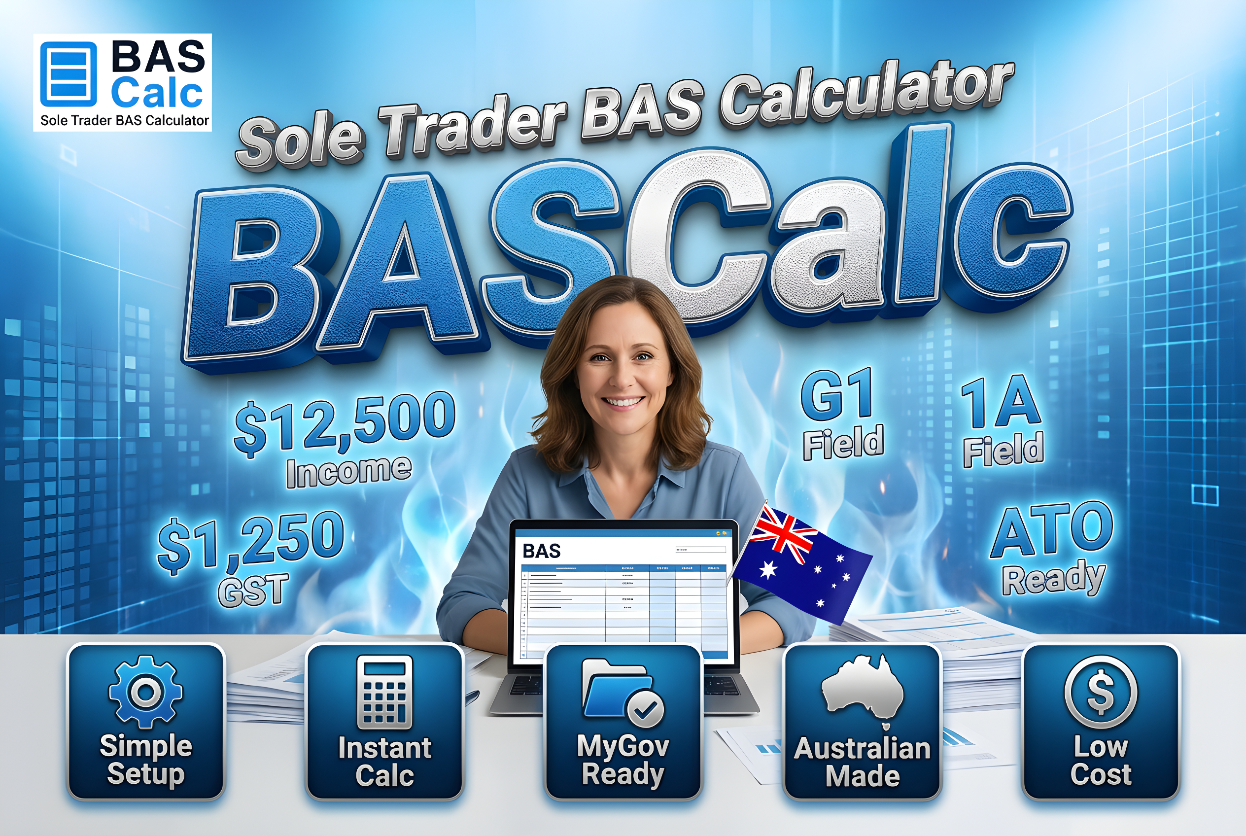 BASCalc - Sole Trader BAS Calculator